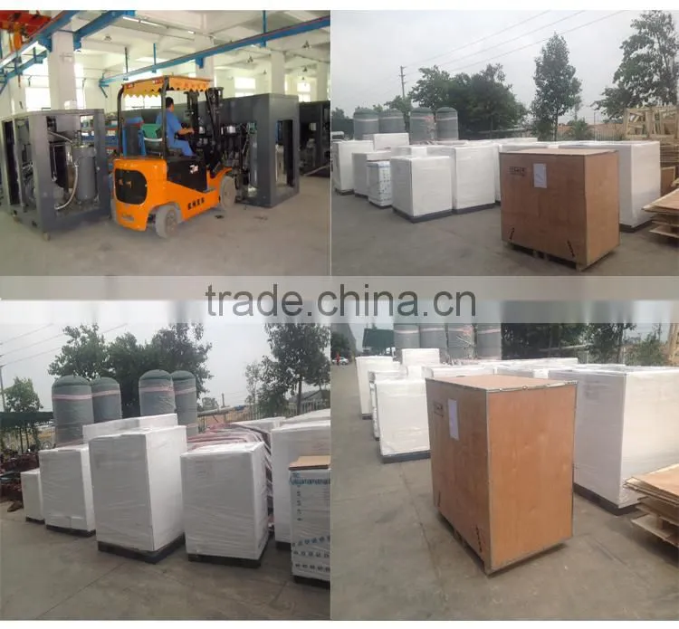 30hp china variable frequency screw air compressor with tank
