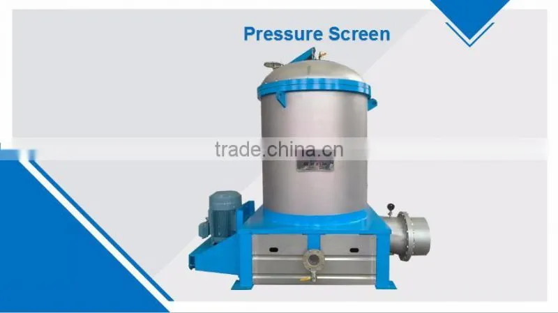 Wood pulp for pulping making/ paper pulp making machines/ pressure screen price