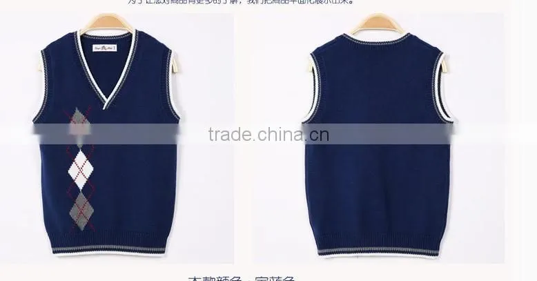 Kids Boys sweater vest sweater hedging cotton wool vest waistcoat vest sweaters for children children children sleeveless sweate