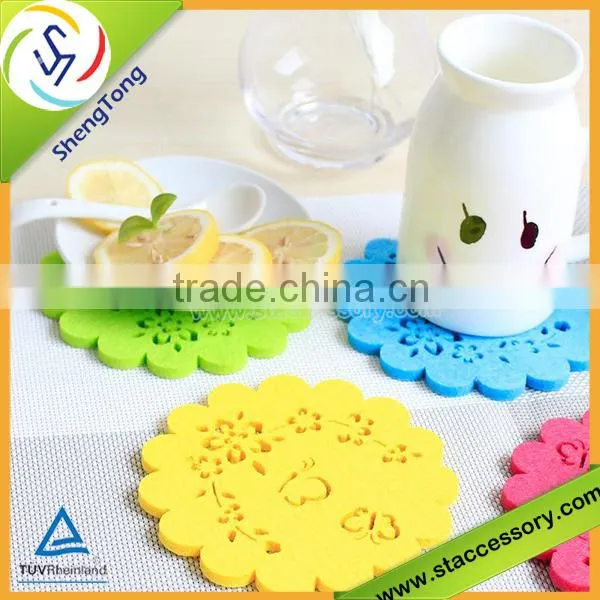 new design high quality cartoon wood drink coasters