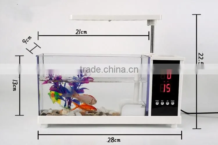 Multifunction USB desk fish tank Creative Lamp