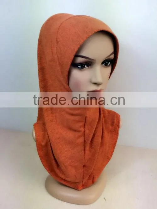 H255 plain one piece pashmina hijab