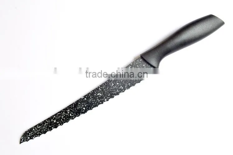 cooking sets knife with printing blade plastic handle