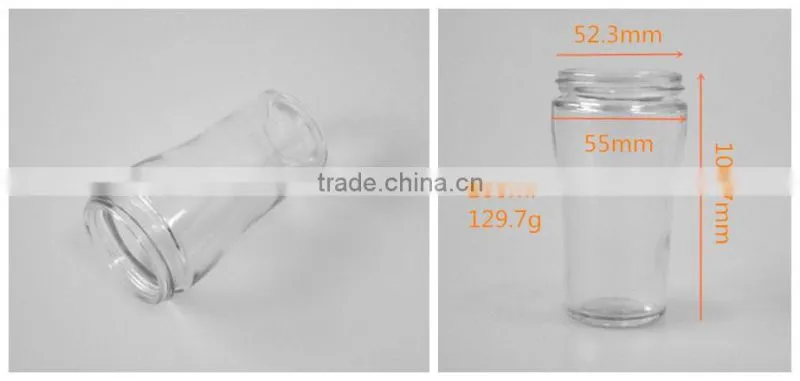 200ml clear bulk spice jar
