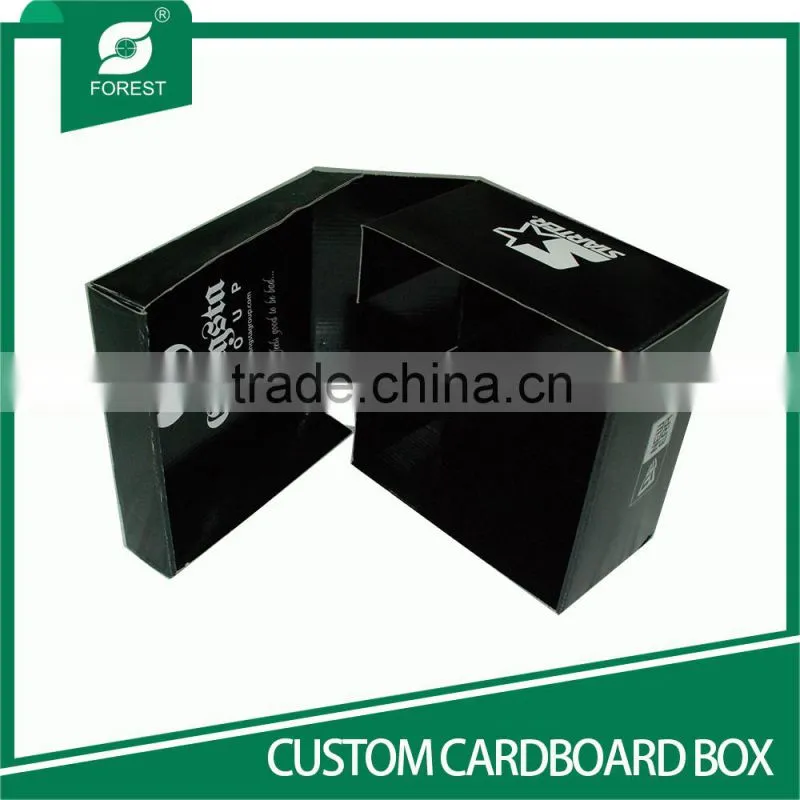 HIGH QUALITY BLACK SHOE PACKING BOX FOLDING CARDBOARD BOXES