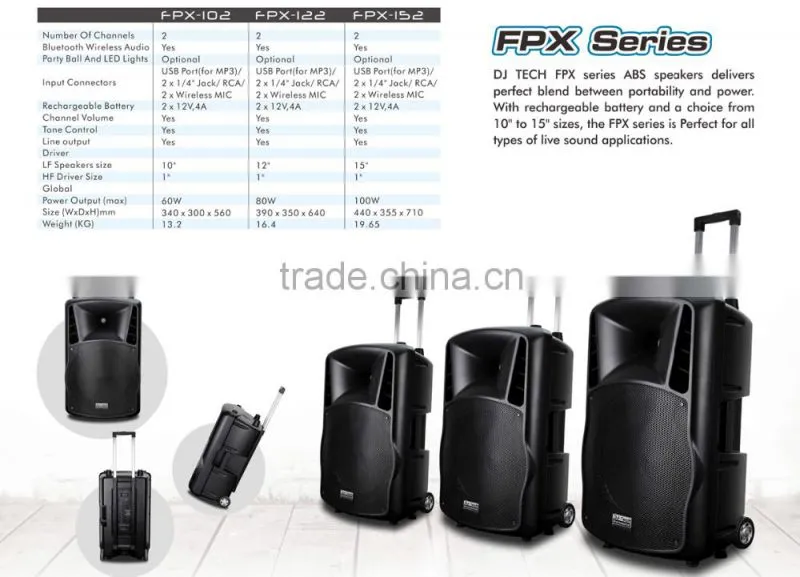 loud speaker portable hifi bass speaker multifunction trolley live speaker system