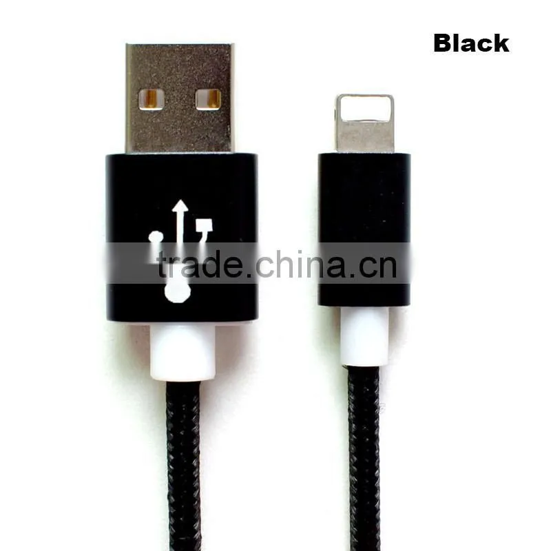 High speed quick charging nylon micro usb data cable for wholesale