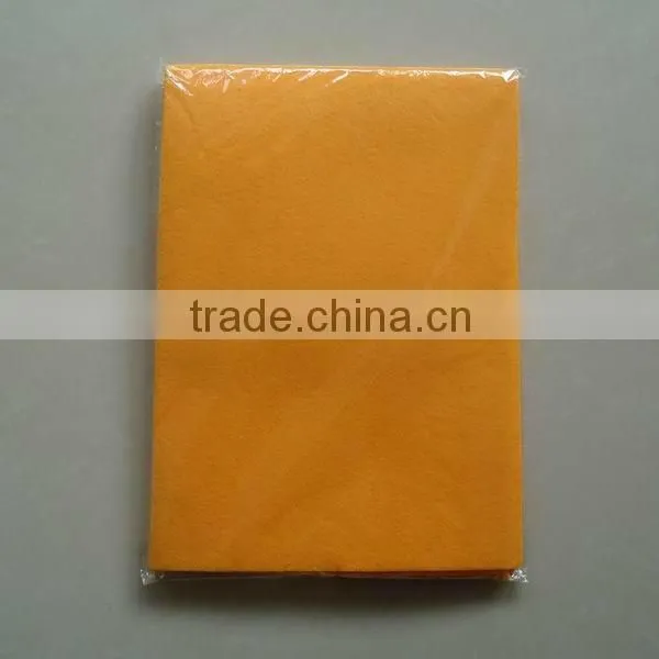 Orange germany nonwoven cleaning cloth / wipes (needle punched, viscose & polyester, super absorbent)