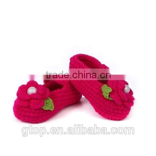 Wholesale Baby Handmade Crochet Shoes Supplier for 1-10 months old S-0033