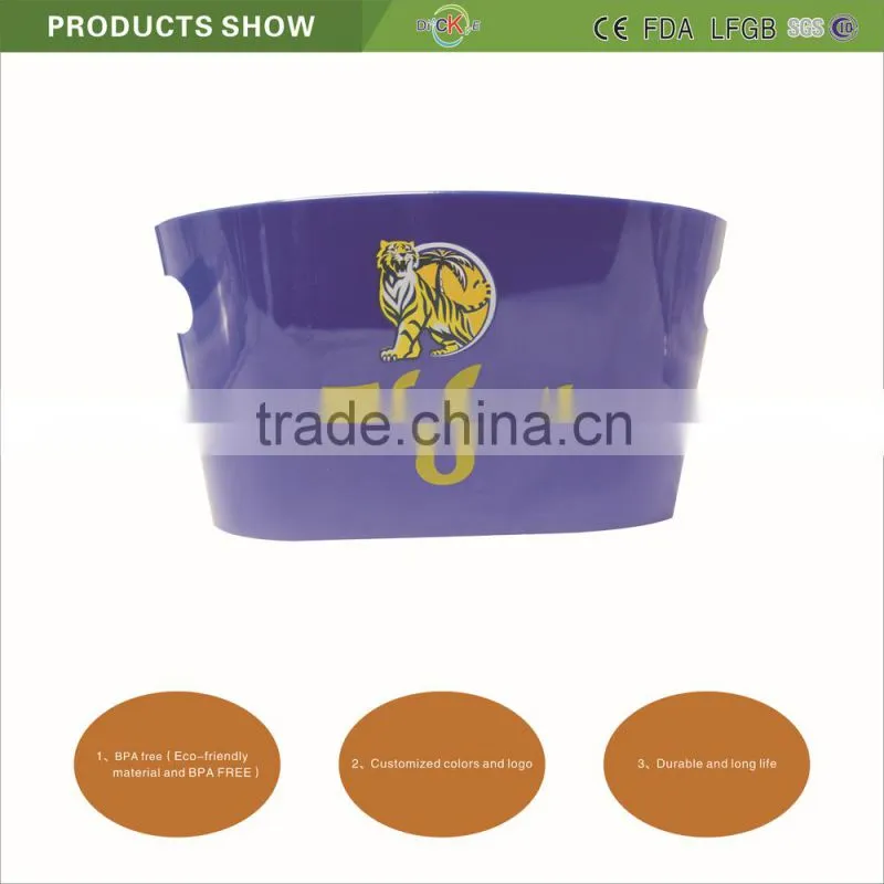 2015 promotional and wholesale giant beer glass ice bucket and buckets