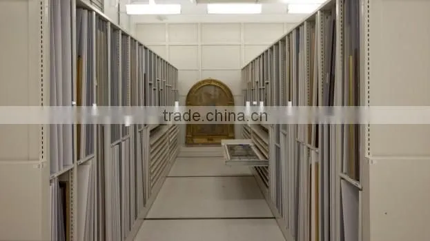 Mobile Archive Gallery Shelving Museum Art Racks Storage manufacturers