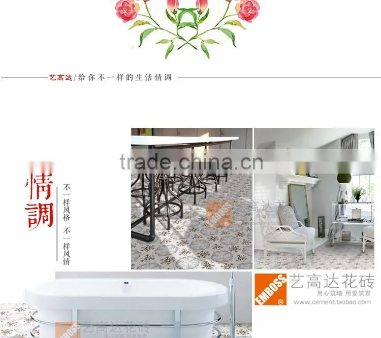 customized hexagon tile 100*200*175mm glazed porcelain bathroom tile ceramic kitchen tile