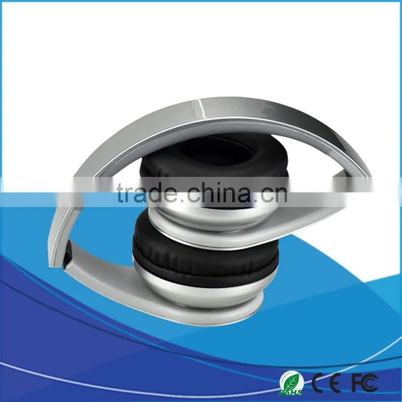 Novel Foldable Blue tooth Head set Wireless with FM Radio and TF Card Slot 40mm Driver
