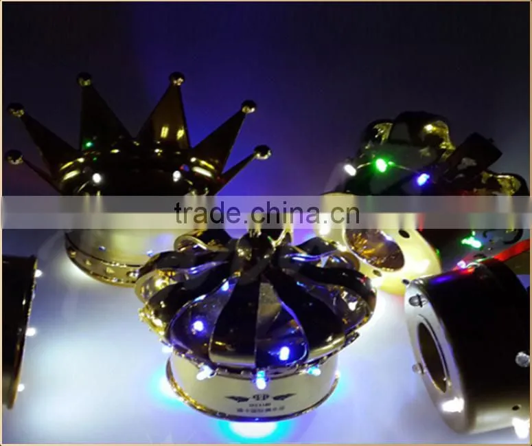 Custom nightclub champagne bottle led light crown bottle caps