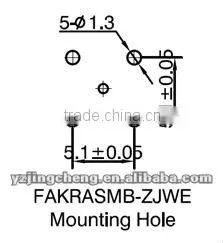 SMB female connector for cable RG174, FAKRA
