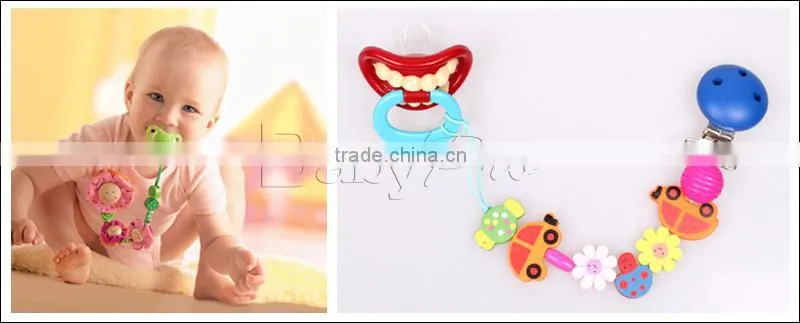 2015 New DIY Baby Products High Quality Wooden Clip For Pacifier Holder