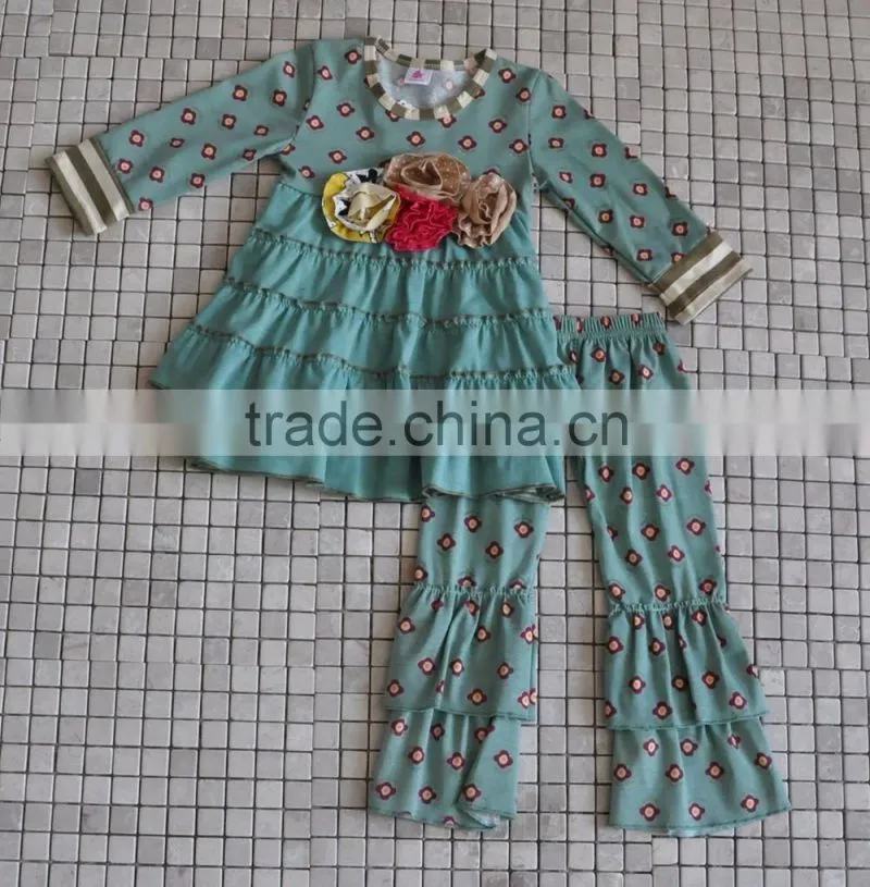 traditional holiday wholesale boutique turkey embroidery baby girl thanksgiving outfits