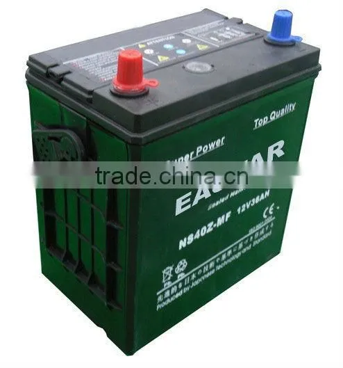 Good quality 12v 32ah Maintenance free car battery ns40