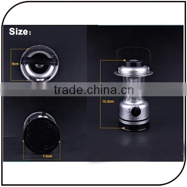 Outdoor Portable 12led 3pcs AAA Flashlight Camping Lantern with Compass