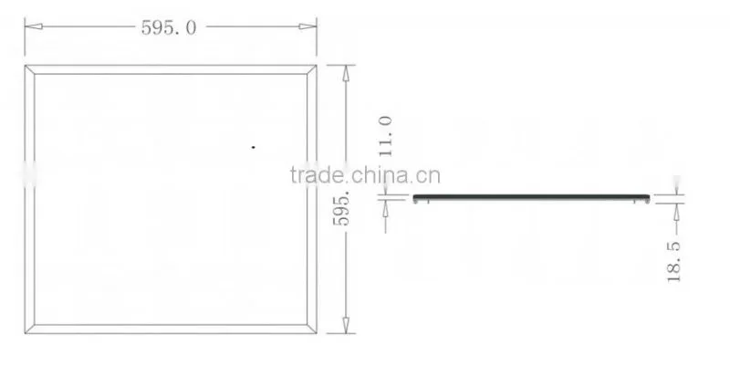 TUV CE&RoHS flicker free square 600*600 led panel light 36W