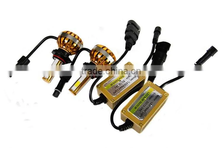 KEEN universal high power led lamp 12V 40W 9005 led headlight bulb yellow case car head light bulb 3600lm