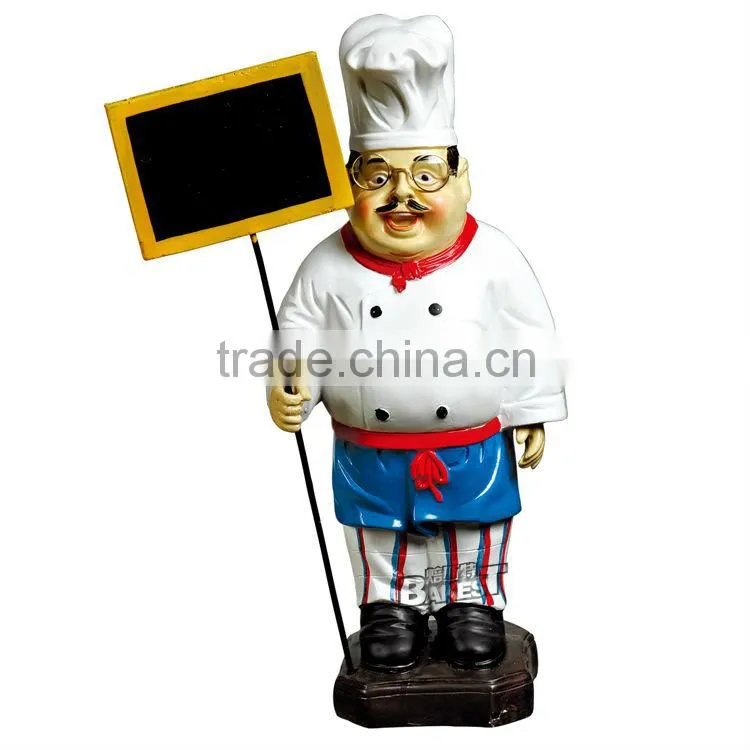 Good quality Bakest polyresin chef model for display/cook doll/chef model/polyresin toy#915A