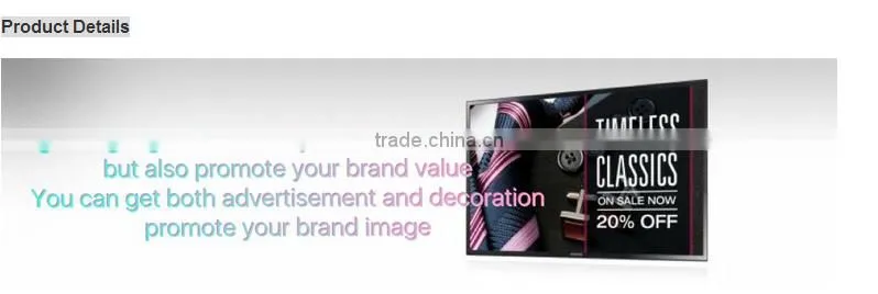 47" Wifi 3G Touch Screen Electronic Displays For Advertising