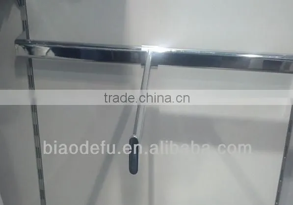 Retail Clothes Hanging Rail Shop Display Rail Wall Mounted Store Shelves