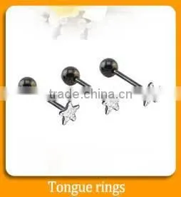 rainbow magnetic body flat 316l stainless steel lip piercing jewelry