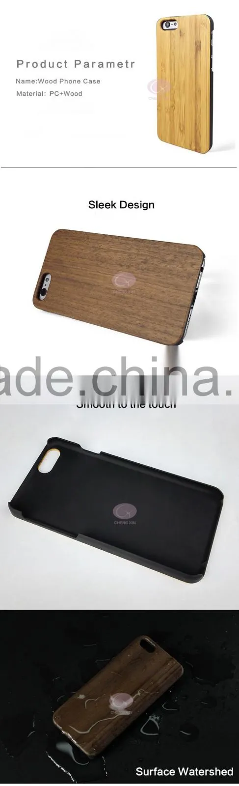 2 in 1 wood cover manufacturers case for iphone 6s