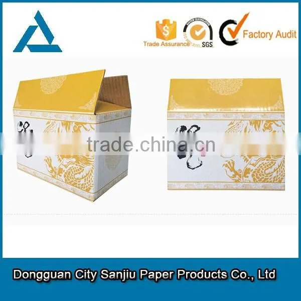 Custom design colorful corrugated paper box for fruit packing