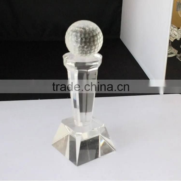 Wholesale new design ball crystal trophy for tabie decoration