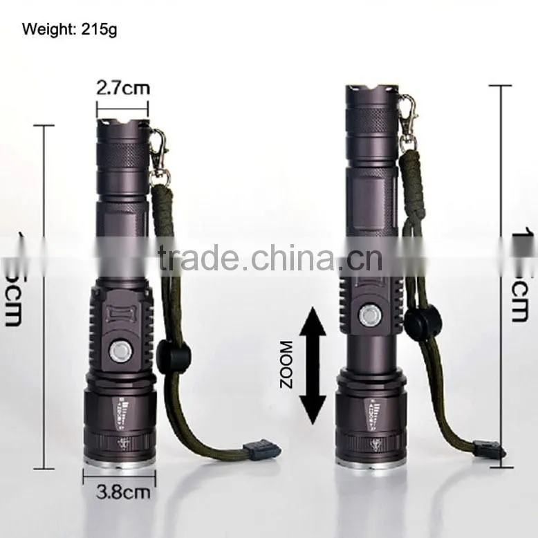 POPPAS 6611 Best Price Original C-REE XML T6 Power Bank led flashlight