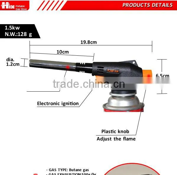 high quality ce approved charcoal gas torch