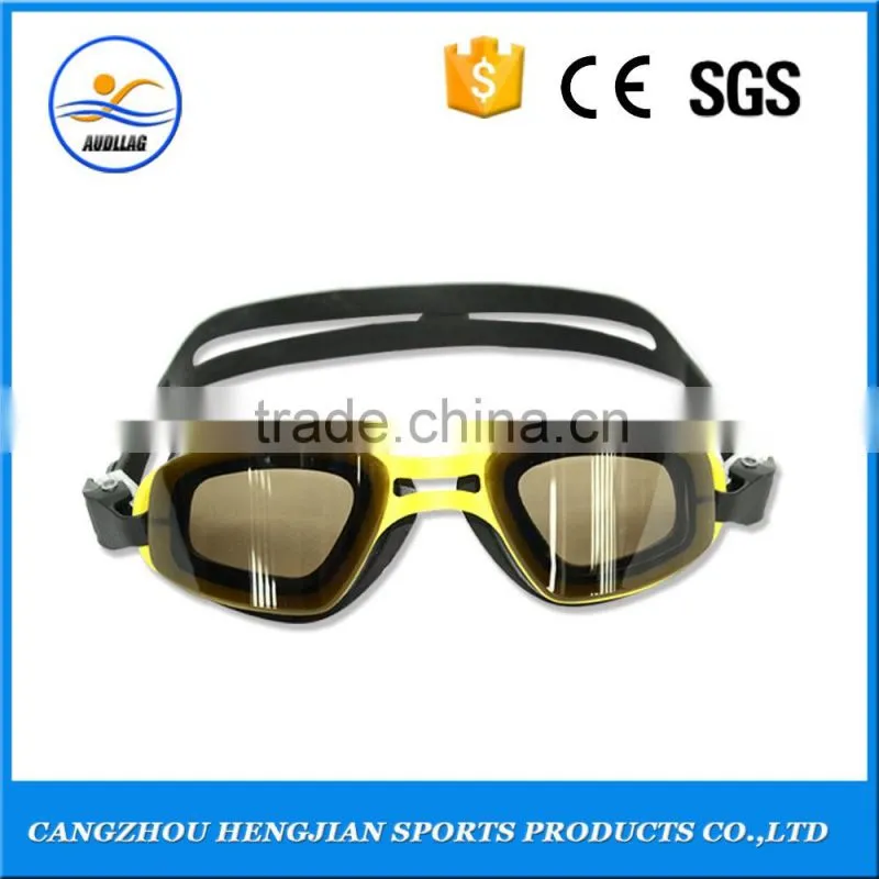 High quality childrens yellow swimming goggles