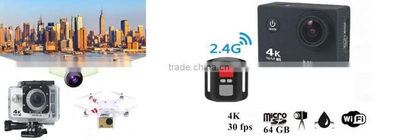 4k hd 720p 120 fps action camera be unique Waterproof 30M Sport Camera 12MP 1080P 2.0"LCD Sport cam