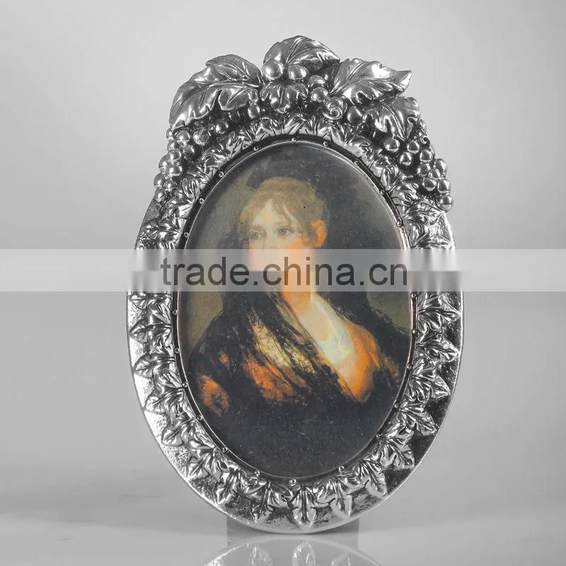 DS130019 antique Grape shape sculpture photo frame wedding gift&souvenir