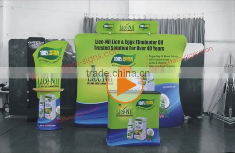 Easy to Install Recyclable Dye Sublimation Tension Fabric Display