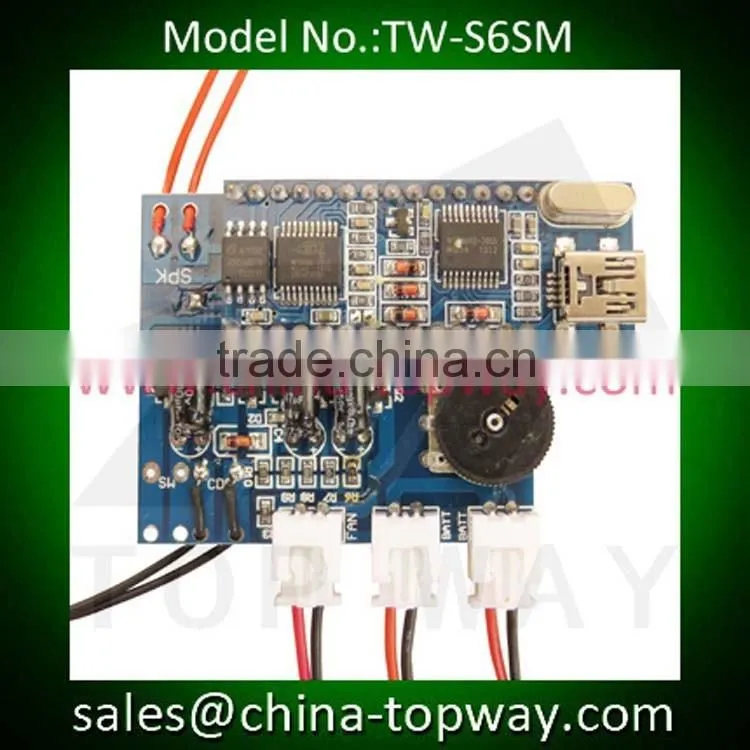 USB motion sensor activation sound module for advertising