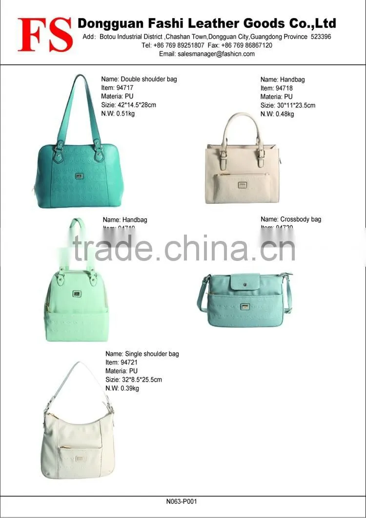 Fashion korean style Green backpack, girls pu backpack bags