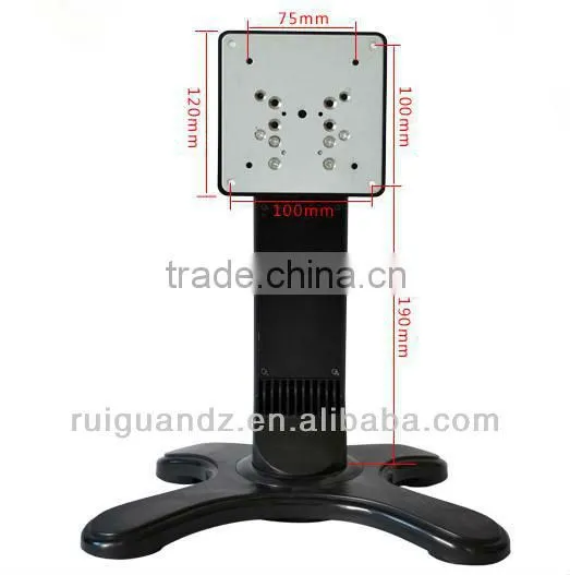 Heavy duty 10-29inch rotate monitor stand for touch screen coffee table