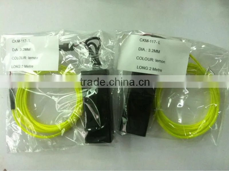 EL Wire Set EL Lighting Wire with 2*AA Battery Inverter