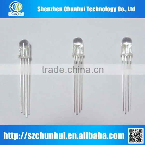 5mm multicolor rgb led diode common cathode