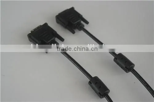 DVI-D 24+1 pin Dual Link Cable DVI Male to Male Gold 1.8m