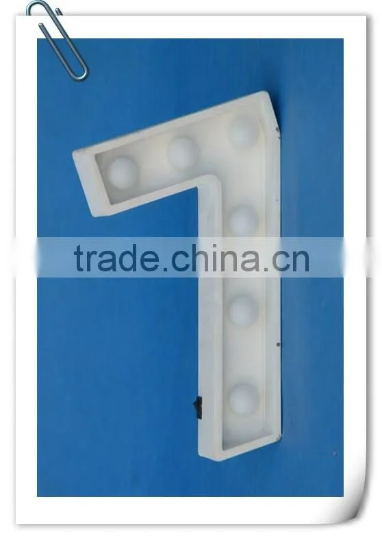 Most popular led numerals shape light with the battery marquee light marquee numbers