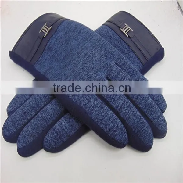 Soft Velvet Material AB Grade Men Glove From Baoding