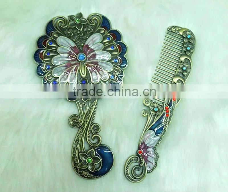 promotion gift makeup mirror set/fashion makeup pocket mirror set