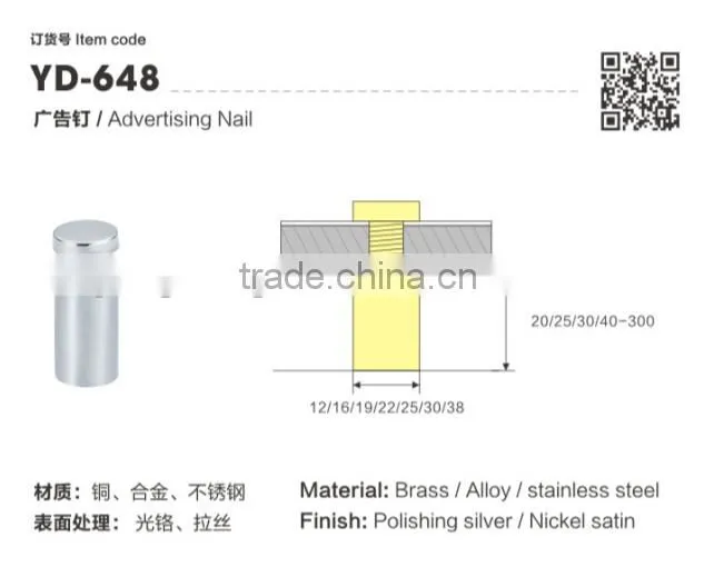 Advertising nail