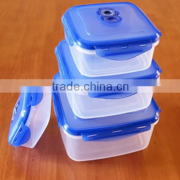 Stackable&Nestable vacuum plastic storage containers