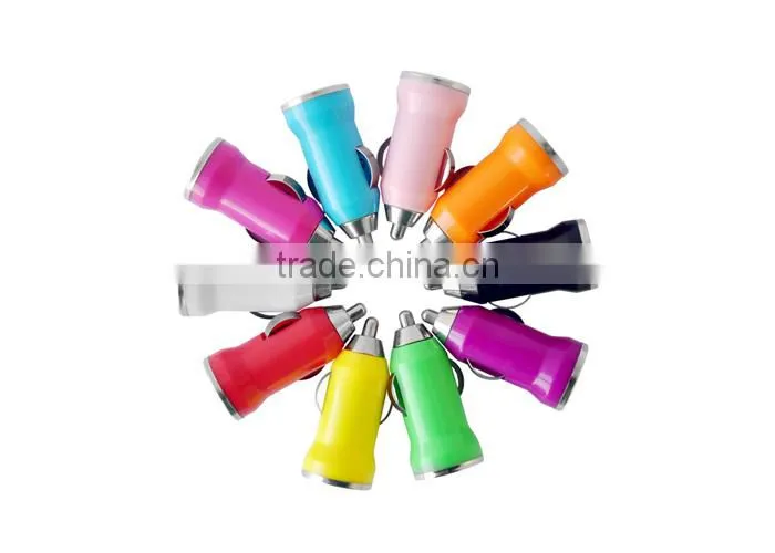Bullet shape mini car charger wireless car charger for mobile phone